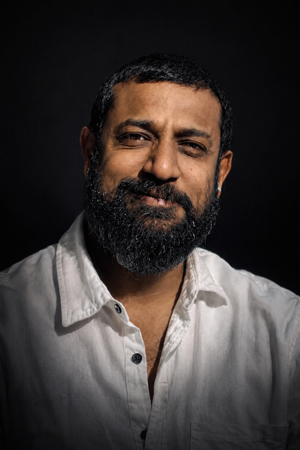 Diwakar G, life and yoga coach at My Growth Today, in a quiet moment of stillness
